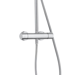 Kludi Logo - Set de douche Dual Shower System avec thermostat, 200 mm, chrome 6809205-00