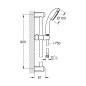 Grohe Tempesta New - Colonne de douche , 2 jets, chrome 27646001