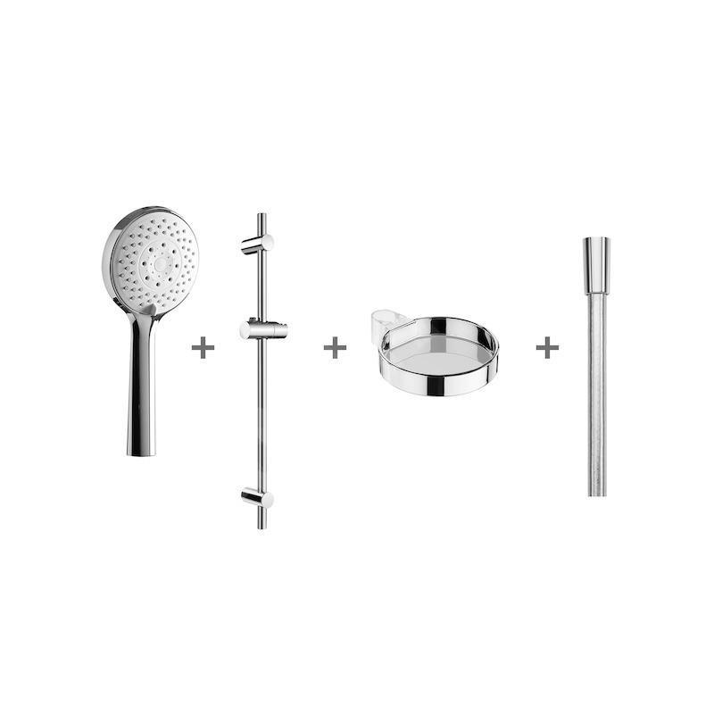 Jika Cubito Pure - Set de douche Cubito-N 110 mm, 4 jets, chrome H3651X00044721