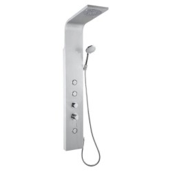 Aqualine Douches - Panneaux de douche, hauteur 1400 mm, argent SL680