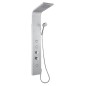 Aqualine Douches - Panneaux de douche, hauteur 1400 mm, argent SL680