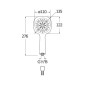 Jika Cubito Pure - Set de douche Cubito-N 130 mm, 4 jets, chrome H3651X00044731