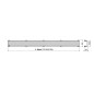 Alcadrain Grilles - Grille pour caniveau à douche d'angle 750 mm, inox mat SPACE-750M Alcadrain Grilles - Grille pour caniveau à douche d'angle 750 mm, inox mat SPACE-750M