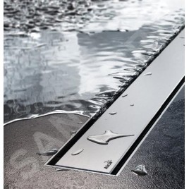 Alcadrain Grilles - Grille pour caniveau à douche d'angle 750 mm, inox mat SPACE-750M