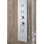 Aqualine Douches - Panneaux de douche, hauteur 1400 mm, argent SL680