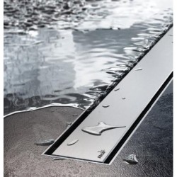 Alcadrain Grilles - Grille pour caniveau de douche linéaire 850 mm, inox mat SPACE-850M
