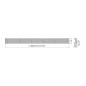 Alcadrain Grilles - Grille pour caniveau à douche d'angle 750 mm, inox mat STREAM-750M Alcadrain Grilles - Grille pour caniveau à douche d'angle 750 mm, inox mat STREAM-750M