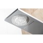 Aqualine Douches - Panneaux de douche, hauteur 1400 mm, argent SL680