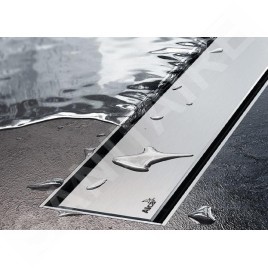 Alcadrain Grilles - Grille pour caniveau à douche linéaire 950 mm, inox mat POSH-950MN