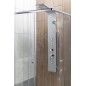 Aqualine Douches - Panneaux de douche, hauteur 1400 mm, argent SL680