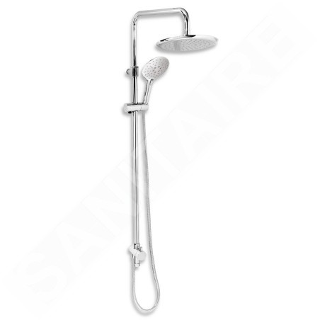 Novaservis Sets de douche - Colonne de douche, douche de tête et douche à main avec support et flexible, hauteur 1205 mm,