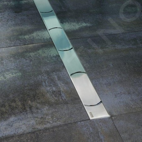 Ravak Chrome - Caniveau de douche 750 mm, installation au sol, inox X01621