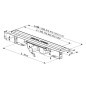 Ravak Chrome - Caniveau de douche 750 mm, installation au sol, inox X01621