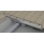 Ravak Chrome - Caniveau de douche 750 mm, installation au sol, inox X01621