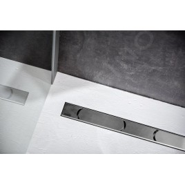 Ravak Chrome - Caniveau de douche 750 mm, installation au sol, inox X01621