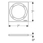 Geberit Accessoires - Grille inox Circle pour évacuation de douche 154.311.00.1