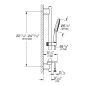 Grohe Rainshower SmartActive - Set de douche avec pommeau de douche 130 6,8l/min, 3 jets, barre de douche 600 mm et flexible,