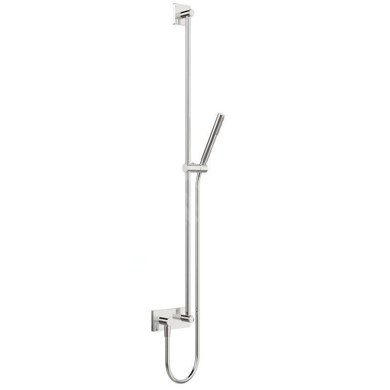 Hansa Living - Set de pommeau de douche, barre et flexible, chrome 44420100