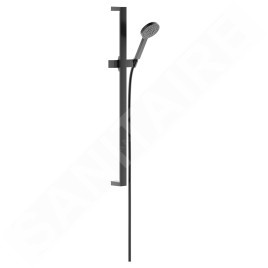 Keuco Edition 11 - Set de douchette à main, barre et flexible, chrome noir brossé 51187130000