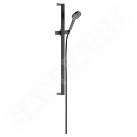 Keuco Edition 11 - Set de douchette à main, barre et flexible, chrome noir brossé 51187130000