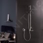Keuco IXMO - Set de douchette à main Solo, support, barre et flexible, chrome/blanc 59587010901