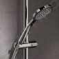 Keuco IXMO - Set de douchette à main Solo, support, barre et flexible, chrome/blanc 59587010902