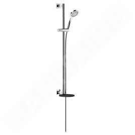 Keuco IXMO - Set de douchette à main Solo, support, barre et flexible, chrome/gris-noir 59587010912