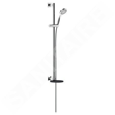 Keuco IXMO - Set de douchette à main Solo, support, barre et flexible, chrome/gris-noir 59587010912