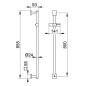 Keuco IXMO - Barre de douche Solo 800 mm, chrome 59585010902