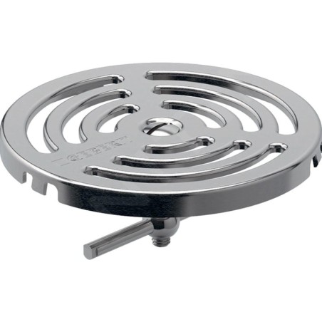 Geberit Accessoires - Grille pour les siphons de sol, à visser, diamètre 100 mm, inox 154.317.00.1