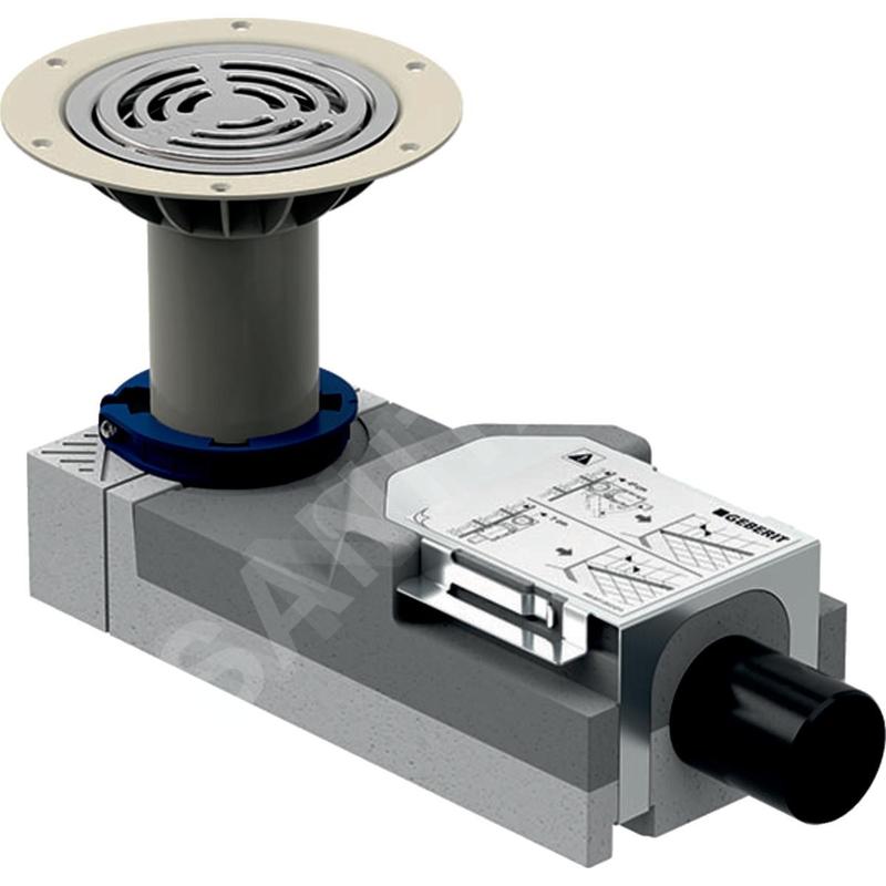 Geberit Accessoires - Bonde pour douche, pour hauteur de chape à l'entrée 114-215 mm 154.055.00.1