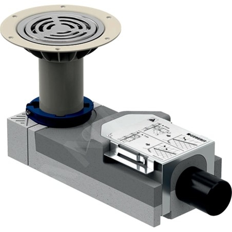Geberit Accessoires - Bonde pour douche, pour hauteur de chape à l'entrée 114-215 mm 154.055.00.1