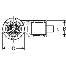 Geberit Accessoires - Bonde pour douche, pour hauteur de chape à l'entrée 114-215 mm 154.055.00.1