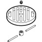 Geberit Accessoires - Grille fente, diamètre 135 mm, non carrossable, inox 388.134.00.1