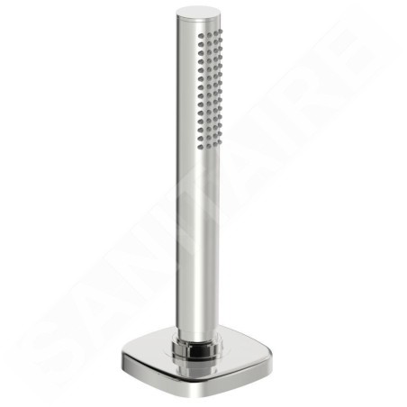 Hansa Stilo - Pommeau de douche pour bord de baignoire, avec accessoires, chrome 57281000