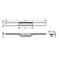 Hansgrohe RainDrain Flex - Caniveau de douche linéaire avec grille en inox 700, pour montage libre, découpable, blanc mat Hansgrohe RainDrain Flex - Caniveau de douche linéaire avec grille en inox 700, pour montage libre, découpable, blanc mat