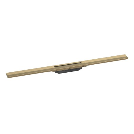 Hansgrohe RainDrain Flex - Caniveau de douche linéaire avec grille en inox 900, pour montage libre, découpable, bronze brossé