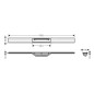 Hansgrohe RainDrain Flex - Caniveau de douche linéaire avec grille en inox 900, pour montage libre, découpable, chrome noir Hansgrohe RainDrain Flex - Caniveau de douche linéaire avec grille en inox 900, pour montage libre, découpable, chrome noir