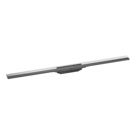 Hansgrohe RainDrain Flex - Caniveau de douche linéaire avec grille en inox 1000, pour montage libre, découpable, chrome 56046000
