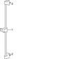 Hansa Basicjet - Colonne de douche avec barre 650 mm, chrome 44780213