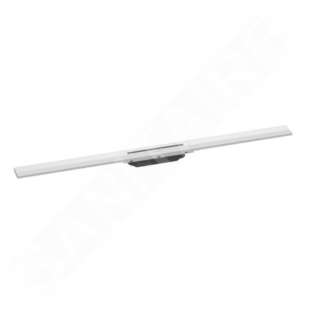 Hansgrohe RainDrain Flex - Caniveau de douche linéaire avec grille en inox 1000, pour montage libre, découpable, blanc mat