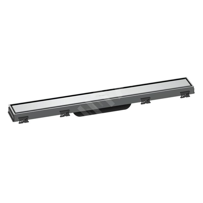 Hansgrohe RainDrain Match - Caniveau de douche linéaire avec grille en inox 600, avec cadre réglable en hauteur, chrome 56036000 Hansgrohe RainDrain Match - Caniveau de douche linéaire avec grille en inox 600, avec cadre réglable en hauteur, chrome 56036000