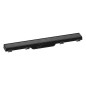 Hansgrohe RainDrain Match - Caniveau de douche linéaire avec grille en inox 600, avec cadre réglable en hauteur, noir 56036610 Hansgrohe RainDrain Match - Caniveau de douche linéaire avec grille en inox 600, avec cadre réglable en hauteur, noir 56036610