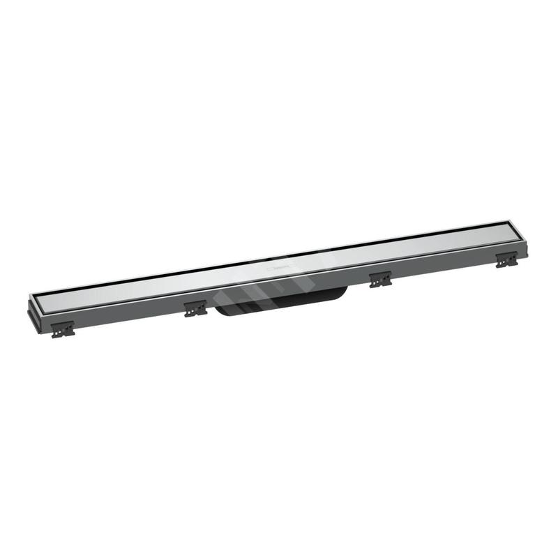 Hansgrohe RainDrain Match - Caniveau de douche linéaire avec grille en inox 700, avec cadre réglable en hauteur, chrome 56037000 Hansgrohe RainDrain Match - Caniveau de douche linéaire avec grille en inox 700, avec cadre réglable en hauteur, chrome 56037000