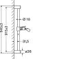 Hansa Jet - Barre de douche 900 mm, chrome 04480100