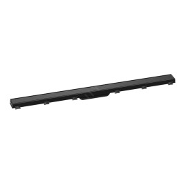 Hansgrohe RainDrain Match - Caniveau de douche linéaire avec grille en inox 1000, avec cadre réglable en hauteur, noir 56041610