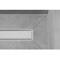 Hansgrohe RainDrain Match - Caniveau de douche linéaire avec grille en inox 1000, avec cadre réglable en hauteur, blanc mat