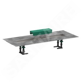 Hansgrohe uBox universal - Kit d'installation pour caniveaux de douche linéaires 600, inox 56010180