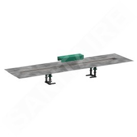 Hansgrohe uBox universal - Kit d'installation pour caniveaux de douche linéaires 1000, inox 56014180