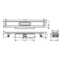 Hansgrohe uBox universal - Ensemble complet pour caniveaux de douche linéaires 700, pour installation à plat, inox 56017180 Hansgrohe uBox universal - Ensemble complet pour caniveaux de douche linéaires 700, pour installation à plat, inox 56017180